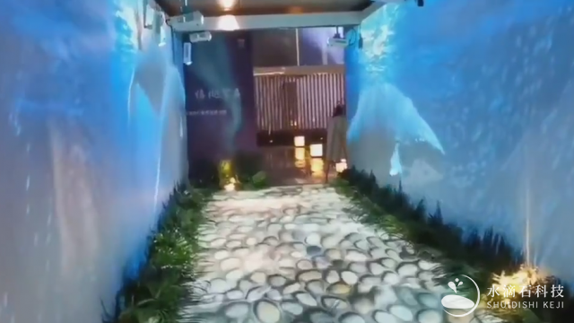 地面墙面投影