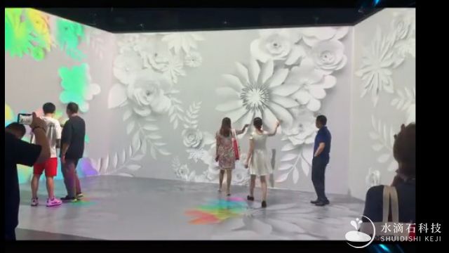 墙面绘画投影 互动涂鸦